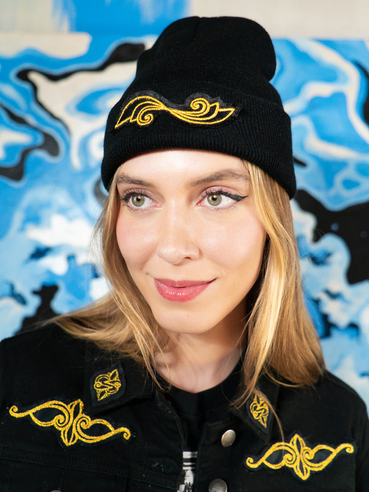 Artemis Embroidered Beanie – Shop CAIA