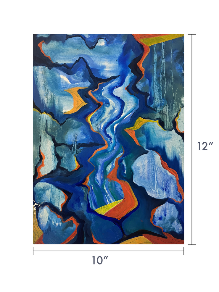 Psychedelic Waterfall - Original Painting