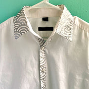 Moonbeam Hand-painted Genderless Vintage Dress Shirt